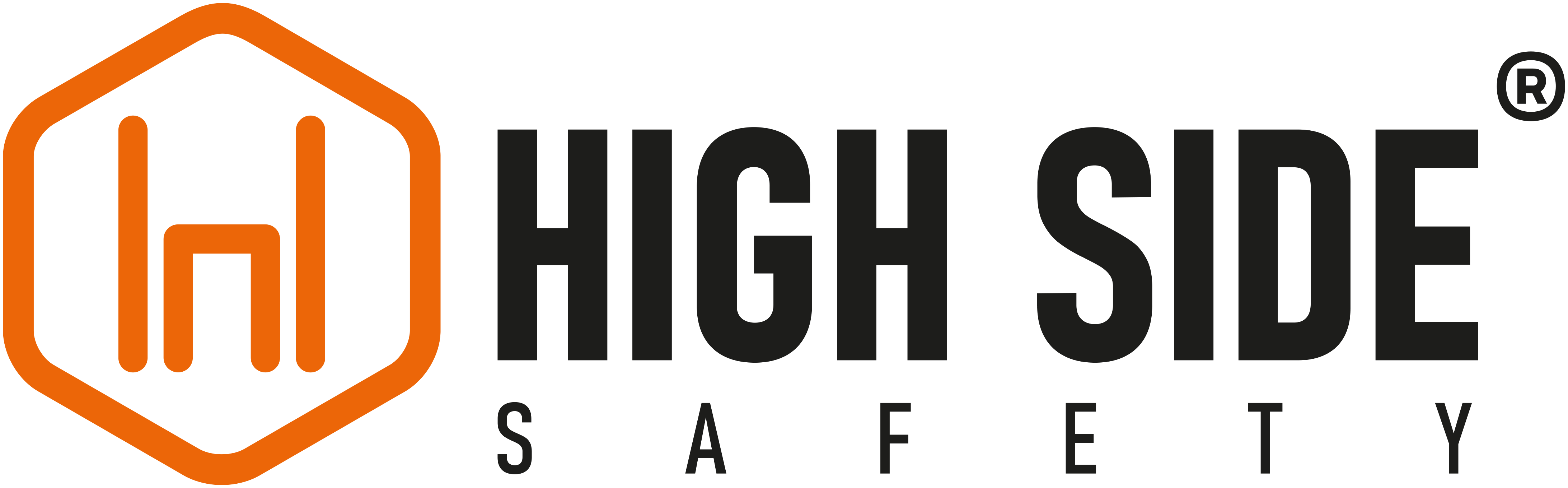HS logo zwart liggend